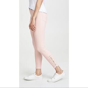 NWT‎ Hudson Jeans Barbara Skinny Pink Lace-Up